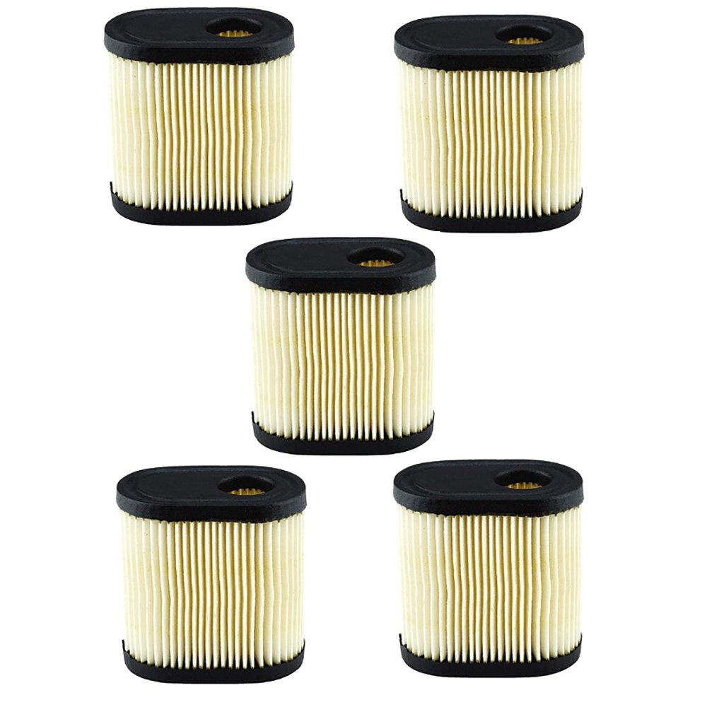 Set of 5 New Air Filter Fits MTD, Tecumseh, Fits Toro, White Outdoor LEV100, LEV115, LEV120, OVRM105, OVRM65, TVS115 Models Interchangeable With 100812, 30-031, 33331, 36905, 36905, 740083A