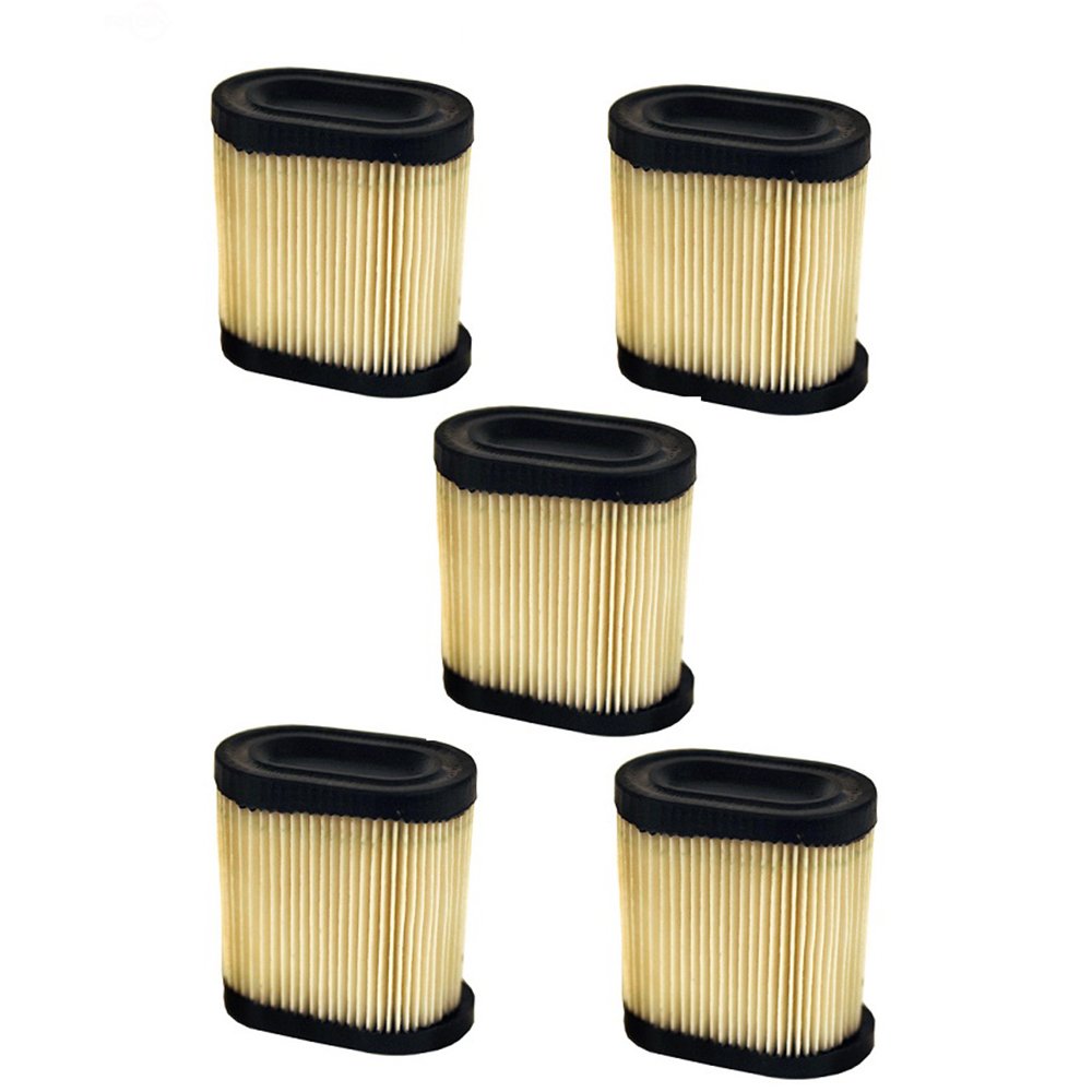 Set of 5 New Air Filter Fits MTD, Tecumseh, Fits Toro, White Outdoor LEV100, LEV115, LEV120, OVRM105, OVRM65, TVS115 Models Interchangeable With 100812, 30-031, 33331, 36905, 36905, 740083A