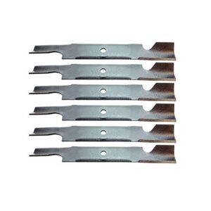 stevens lake parts set of 6 new lawn mower blade fits toro 74830, 74841, 74845, 74851, 74855, 74871 models interchangeable with 117-7277-03, 14803, 14803