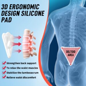 FEATOL Back Brace for Lower Back Pain Relief，Heavy Work Lifting, Sciatica, Herniated Disc with Ergonomically 3D Silicone Pad Men & Women XXL