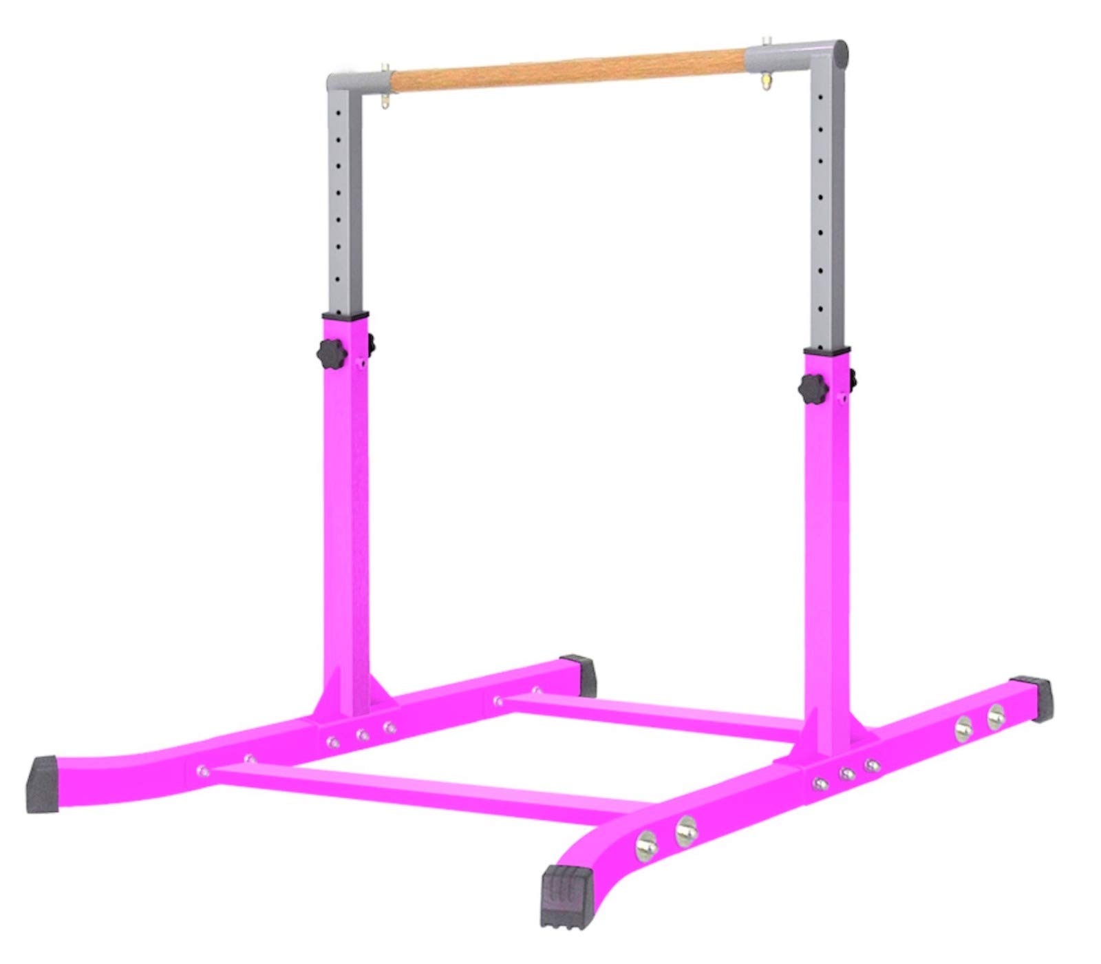 ProGymnastics, 5Ft, Athletic, Horizontal Bar, Adjustable, Kip Bars, Pink, Gymnastics, with Free Gloves, Gymnastics Bar, for Kids, Home, girls, gymnastics, monkey beam, balance set Adjustable