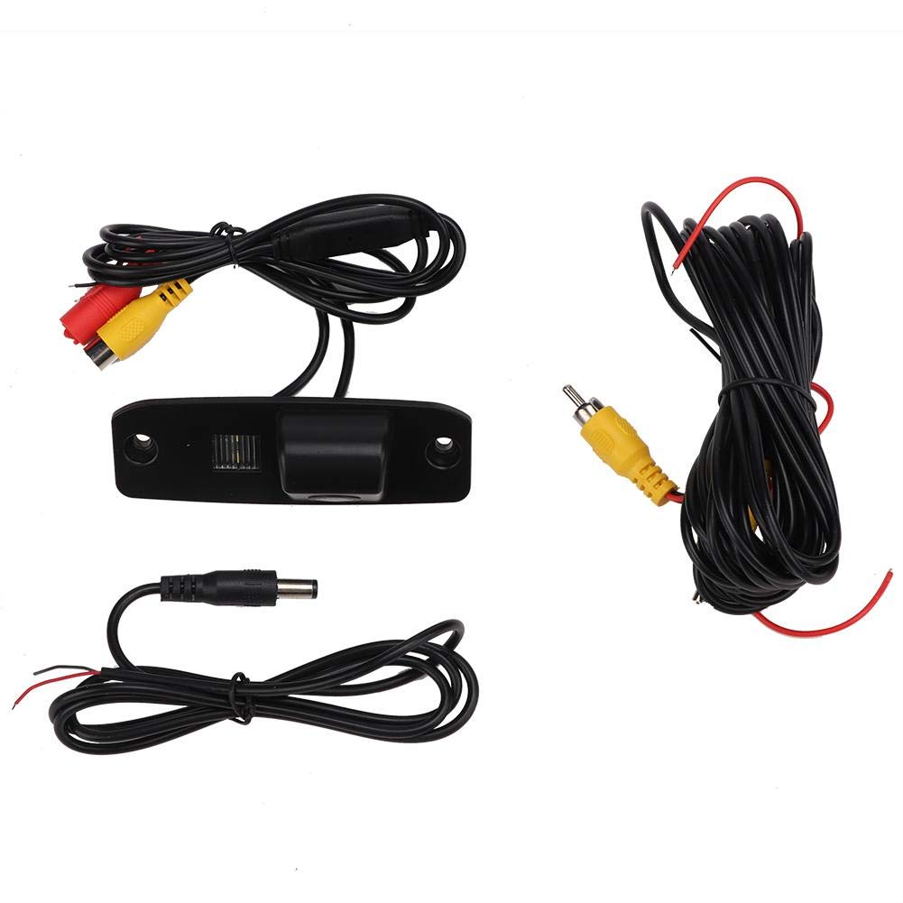 Reverse Rear View Camera, 170° Wide Angle ABS Car Rear View Reverse Parking Camera Fit for Hyundai, Black