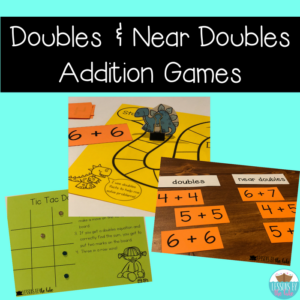 doubles addition facts center games