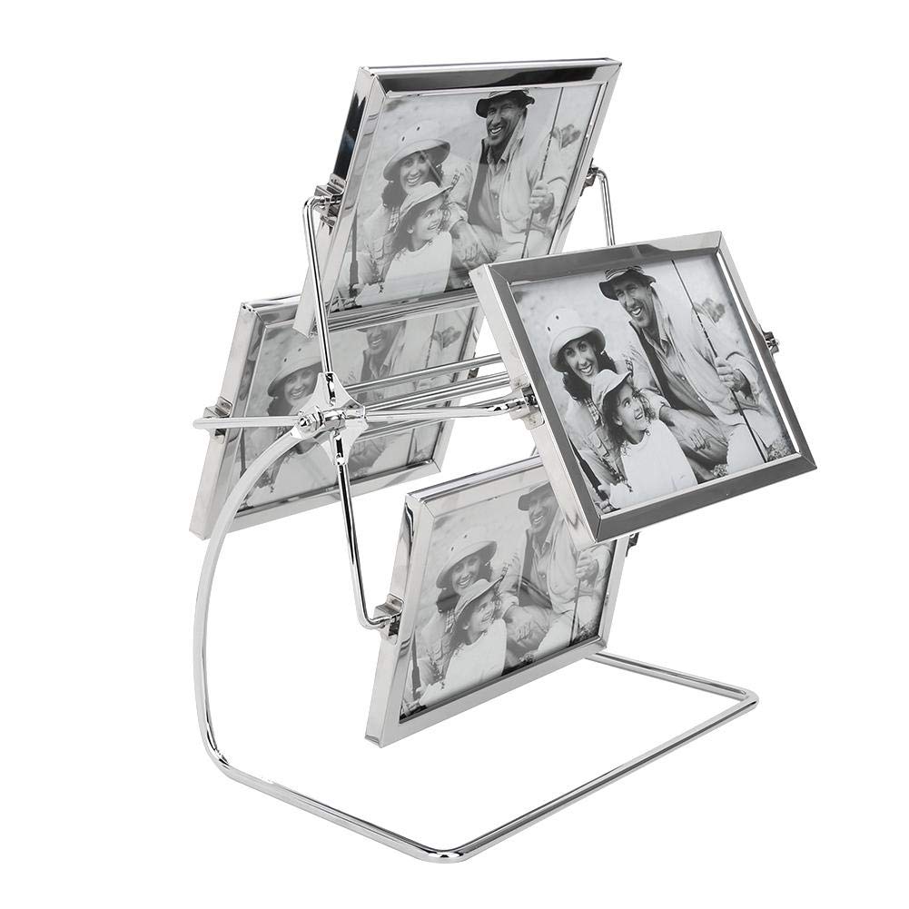 Metal Photo Frame, Ferris Wheel Rotatable Picture Display Photography Studio Rotating Photo Frame For 6X4Inch Photo