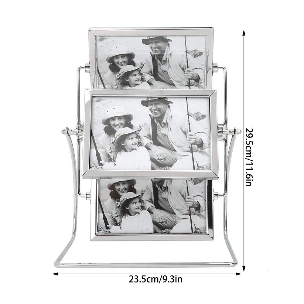 Metal Photo Frame, Ferris Wheel Rotatable Picture Display Photography Studio Rotating Photo Frame For 6X4Inch Photo