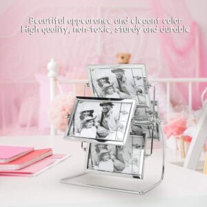 Metal Photo Frame, Ferris Wheel Rotatable Picture Display Photography Studio Rotating Photo Frame For 6X4Inch Photo