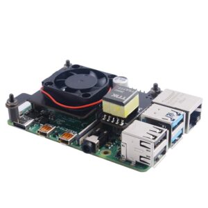 GeeekPi Isolated PoE HAT for Raspberry Pi 4, Support IEEE 802.3af or 802.3at PoE Standard,with Cooling Fan 30x30x7mm for Raspberry Pi 4 Model B / 3B+ 3B Plus