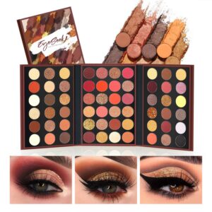 eyeshadow palette glitter pro 60 colours matte shimmer eye shadow all in one makeup palette high pigmented metallic colour eye shadow powder easy to blend sparkle glitter eyeshadow pallet brown