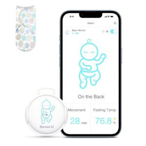 sense-u smart baby monitor + baby swaddle