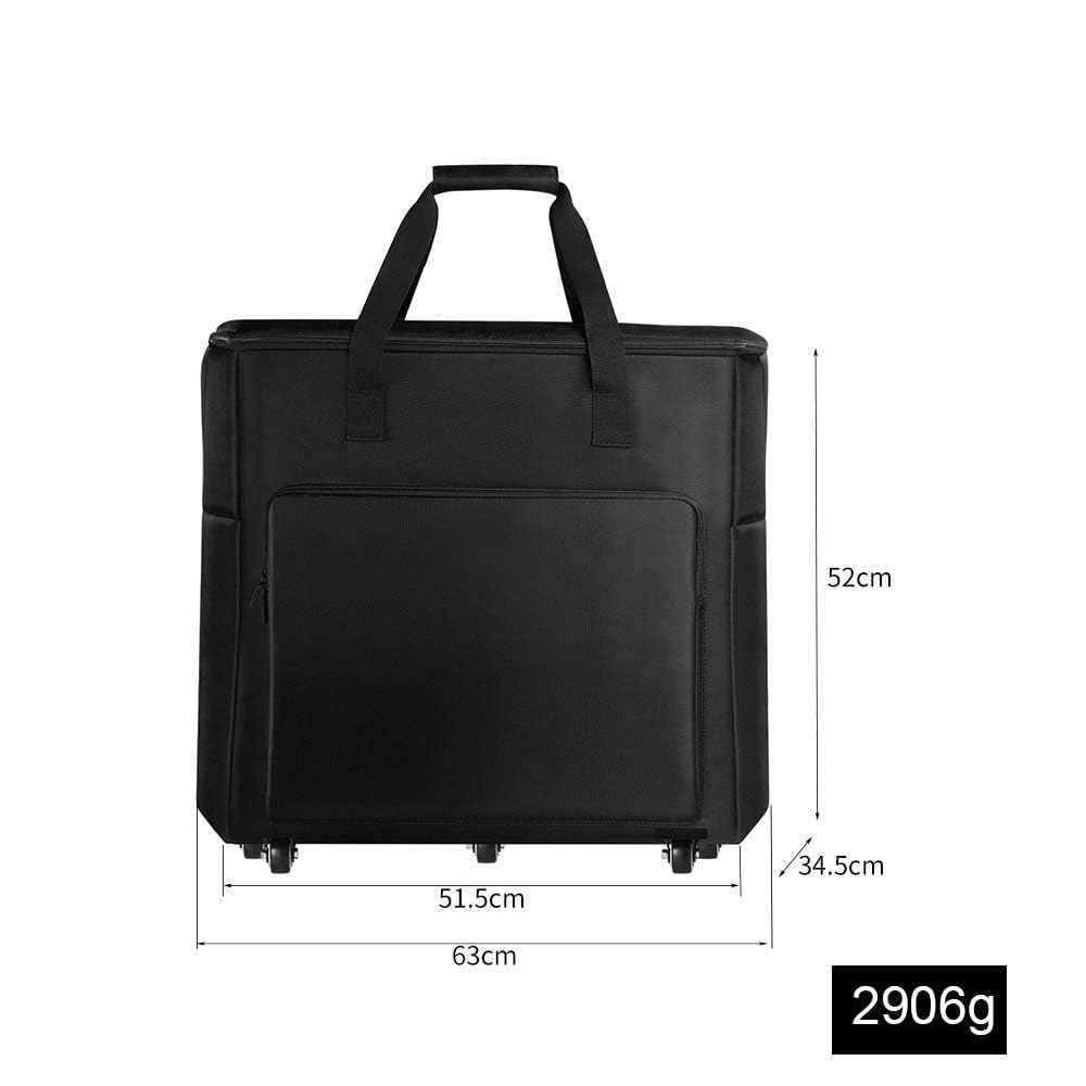 Buwico Desktop PC Computer Travel Storage Carrying Case Bag with Wheels for Computer Main Processor Case, Monitor, Keyboard and Accessories (27 Inch)