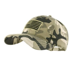 langzhen men's women's usa american flag polo style baseball cap embroidered military camouflage hat (3#flag-camouflage)