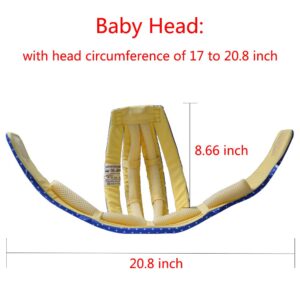 Huifen Baby Helmet, Children Infant Toddler Adjustable Infant Helmet Learning to Walk Playing Baby Helmet for Crawling Walking (Elegant Blue)