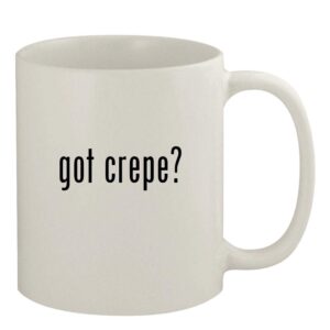 Knick Knack Gifts got crepe? - 11oz Ceramic White Coffee Mug, White