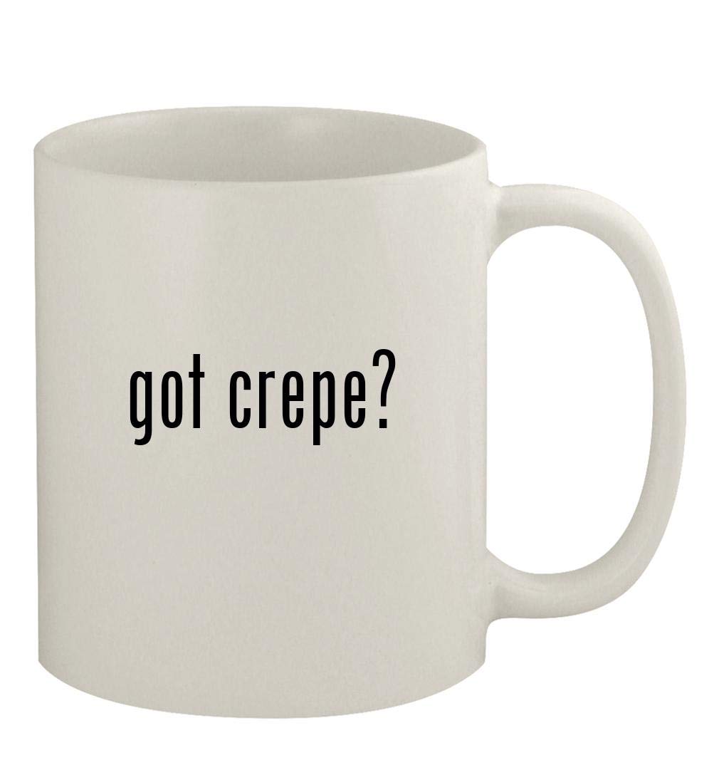 Knick Knack Gifts got crepe? - 11oz Ceramic White Coffee Mug, White