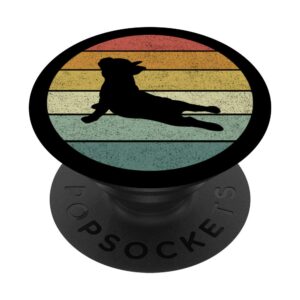 vintage retro french bulldog shirt yoga funny french bulldog popsockets popgrip: swappable grip for phones & tablets