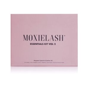 MoxieLash Magnetic Eyelashes with Eyeliner Kit - Essentials Kit Vol 2 - Natural Looking False Eyelashes - Sassy & Baby Lash + Magnetic Eyeliner + Eyeliner Remover Swabs - USA Owned - No Glue