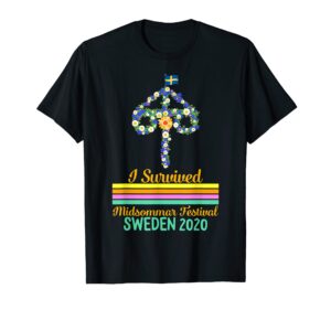 i survived midsommar festival sweden 2020 maypole dancing t-shirt