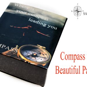 Be Strong and Courageous (Joshua 1:9) Brass Compass with wooden Box-Engraved Scripture Prayer Compass Religious Gift for Men & Women - Baptism, Confirmation, Communion Compass for Boys Graduation Gift