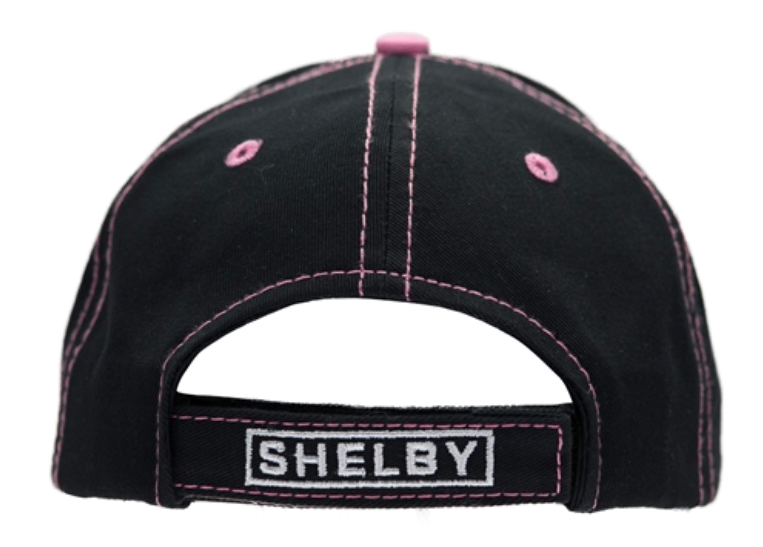 Womens Shelby Super Snake Black with Pink Cap Hat | Officially Licensed Shelby® Product | Adjustable, One-Size Fits All