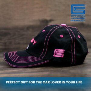 Womens Shelby Super Snake Black with Pink Cap Hat | Officially Licensed Shelby® Product | Adjustable, One-Size Fits All