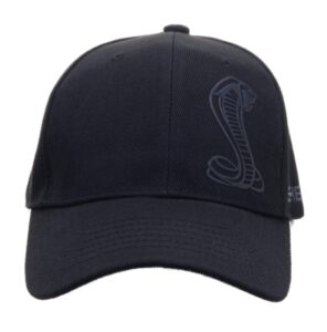 black tonal shelby snake cap hat | officially licensed shelby® product | adjustable, one-size fits all