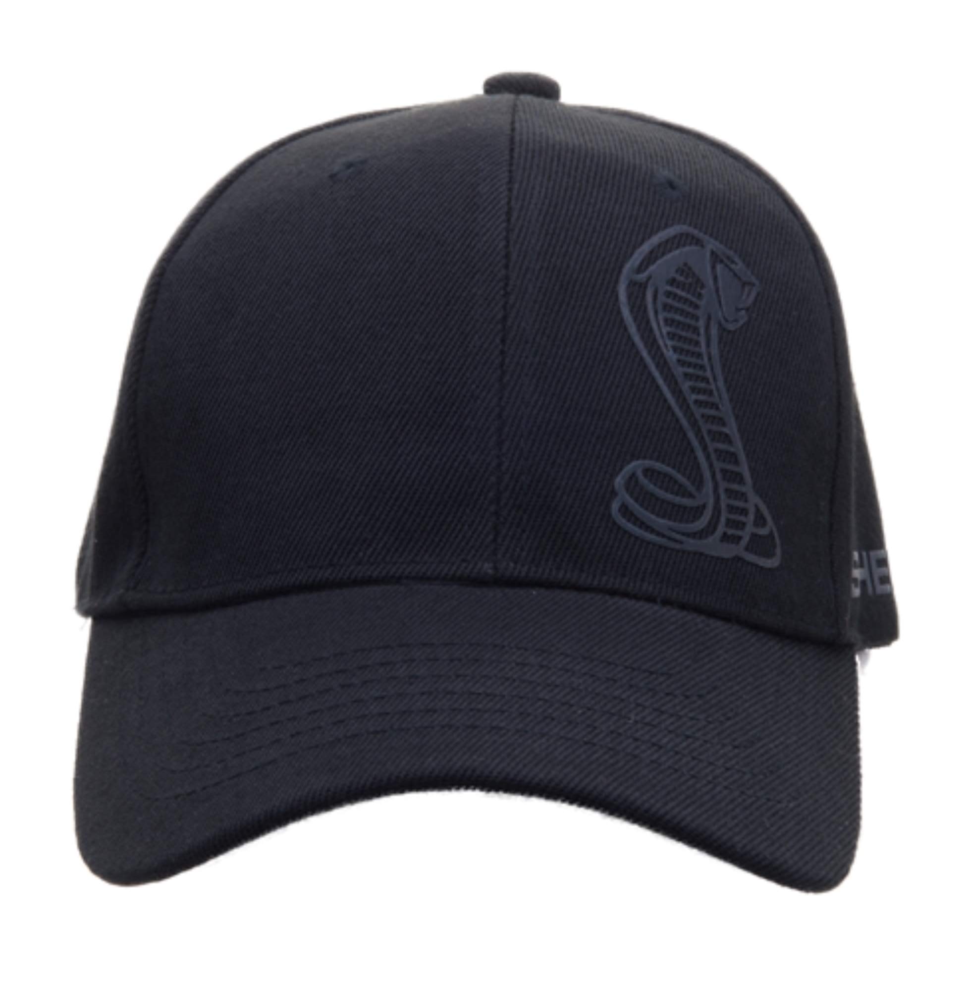 Black Tonal Shelby Snake Cap Hat | Officially Licensed Shelby® Product | Adjustable, One-Size Fits All