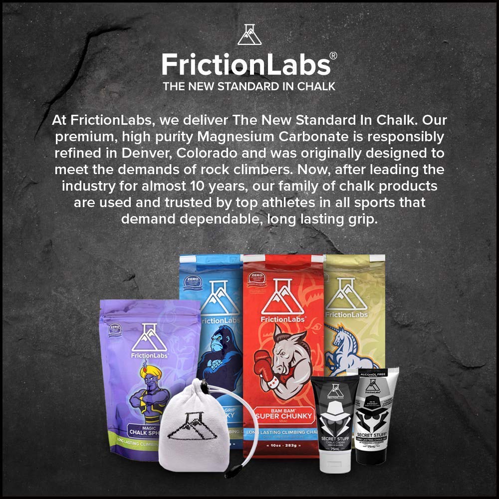 Friction Labs Secret Stuff 2-in-1 Bundle - Perform Better with The Right Chalk for Any Scenario, Humid & Dry Conditions - Liquid Chalk for Gymnastics, Rock Climbing, Lifting