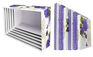 alef elegant decorative themed extra large nesting gift boxes -6 boxes- nesting boxes beautifully themed and decorated - perfect for gifts or simple decoration around the house!