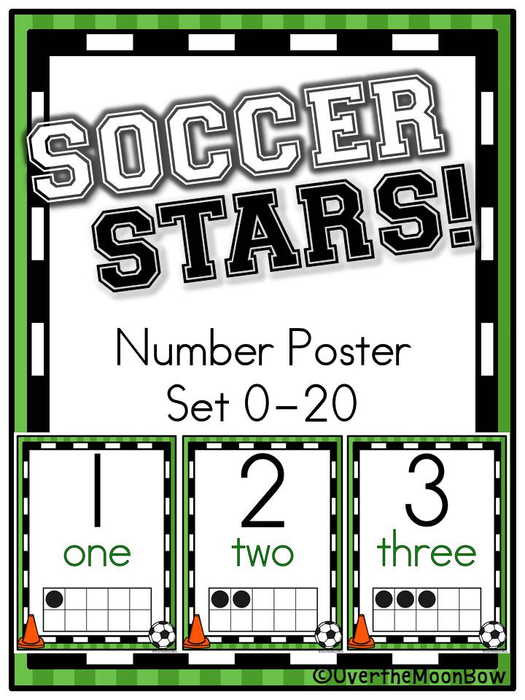 Soccer Stars! | Number Poster Set