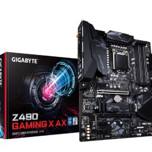 Gigabyte Z490 Gaming X AX (LGA 1200/Intel/Z490/ATX/Dual M.2/SATA 6Gb/s/USB 3.2 Gen 2/WiFi 6/Gaming Motherboard)