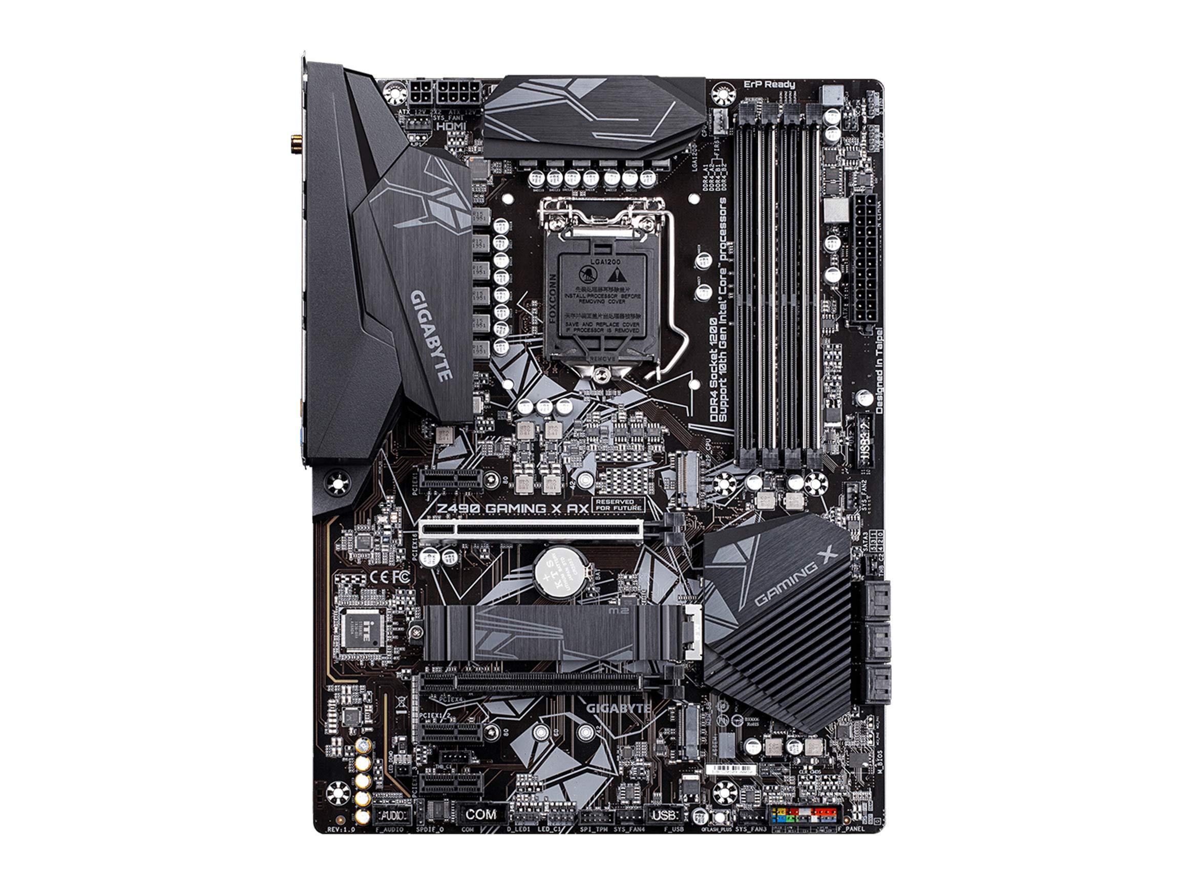 Gigabyte Z490 Gaming X AX (LGA 1200/Intel/Z490/ATX/Dual M.2/SATA 6Gb/s/USB 3.2 Gen 2/WiFi 6/Gaming Motherboard)