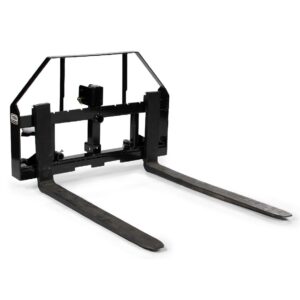 titan attachments pallet fork frame attachment with 60" fork blades, fits cat i & ii tractors, rated 4,000 lb