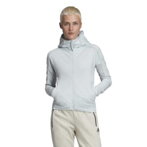 adidas women's w zne hd ai q3 track jacket jacket blutin size m