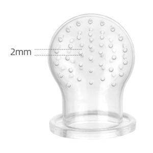 Haakaa Baby Fruit Food Feeder - Food Grade Silicone Feeder Set with Milk Freezing Pouch Cover for BPA Free Baby Feeder for Infant Safely Self-Feeding