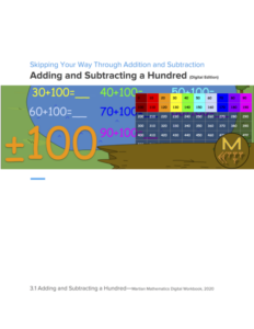 skipping your way through addition and subtraction: adding and subtracting a hundred (digital edition)