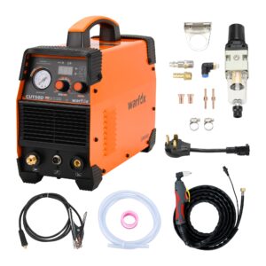 warfox plasma cutter 120/240v dual voltage plasma cutting machine, max cutting thickness 14mm, clean cutting thickness 10mm in 65psi