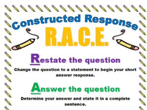 r.a.c.e. constructed response poster