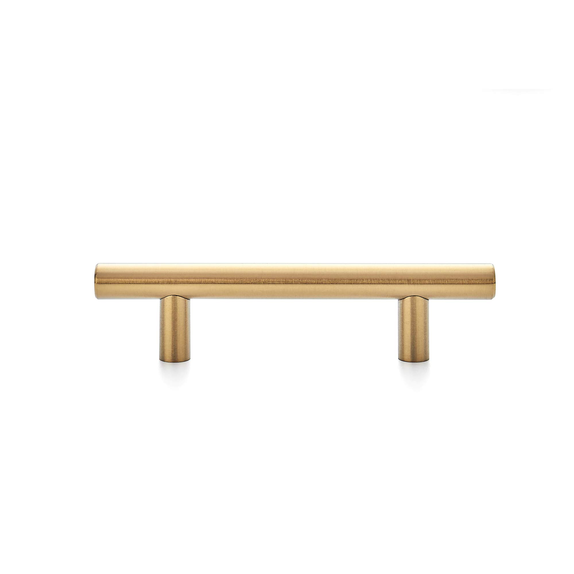 Ravinte 30 Pack 5 Inch Cabinet Pulls Brushed Brass Stainless Steel Kitchen Drawer Pulls Cabinet Handles 5”Length, 3” Hole Center