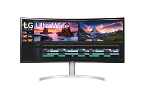 lg 38” 38bn95c-w qhd+ nano ips curved ultrawide™ monitor (3840x1600) with thunderbolt™ 3 port, 1 ms response time, 144 hz refresh rate, displayhdr™ 600, black stabilizer & dynamic action sync