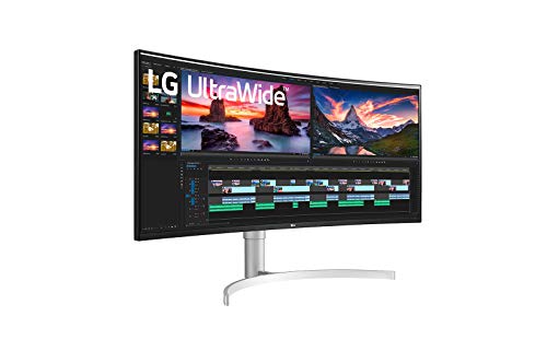 LG 38” 38BN95C-W QHD+ Nano IPS Curved UltraWide™ Monitor (3840x1600) with Thunderbolt™ 3 Port, 1 ms Response Time, 144 Hz Refresh Rate, DisplayHDR™ 600, Black Stabilizer & Dynamic Action Sync