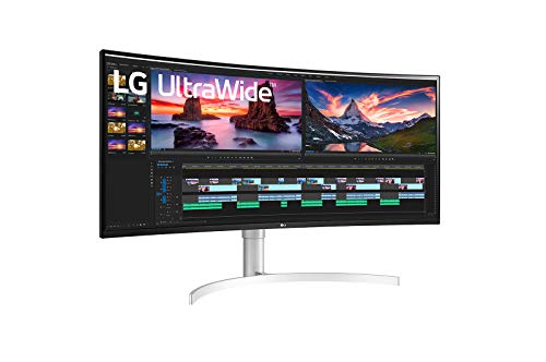 LG 38” 38BN95C-W QHD+ Nano IPS Curved UltraWide™ Monitor (3840x1600) with Thunderbolt™ 3 Port, 1 ms Response Time, 144 Hz Refresh Rate, DisplayHDR™ 600, Black Stabilizer & Dynamic Action Sync