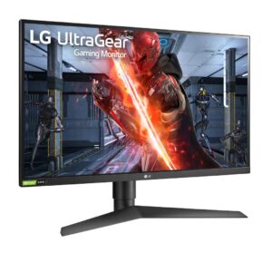 LG 27” 27GN75B-B HDR10 IPS FHD 1ms Ultragear™ Gaming Monitor with 240Hz Refresh Rate, Adaptive-Sync (FreeSync™) Technology & is Compatible with NVIDIA G-Sync®,Black