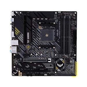 ASUS TUF Gaming B450M-PRO S AMD AM4 (3rd Gen Ryzen™) Micro ATX Gaming Motherboard (8+2 Power Stages, 2.5Gb LAN, BIOS Flashback, AI Noise-Canceling Mic, USB 3.2 Gen 2 Type-A and Type-C, Aura Sync RGB)