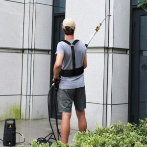 EDOU Pressure Washer Wand Belt Support - Adjustable Two-Shoulder Strap Harness for Telescoping Spray - Ideal for 18-24 ft Extension Wand