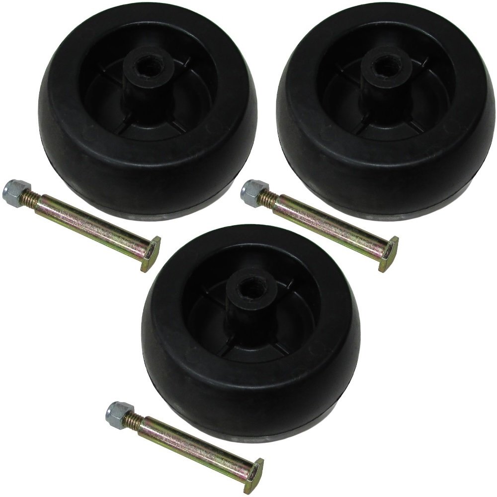 Set of 3 New Deck Wheel Kit Fits Allis Chalmers, Craftsman, Encore, Grasshopper, Great Dane, Fits Husqvarna, Hustler, Kees, Oregon, Prime Line, Roper, Rotary, Sears, Simplicity, Snapper, Fits Toro 1