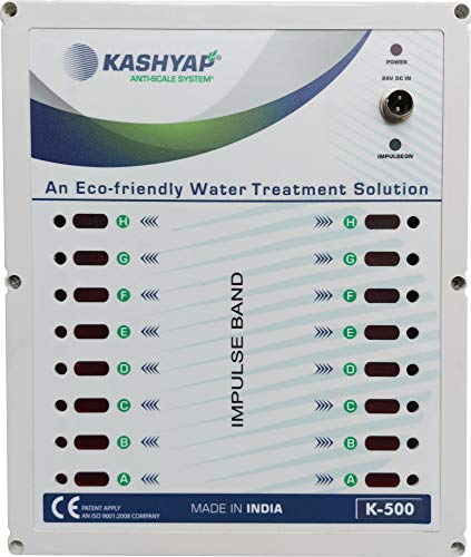 KASHYAP K500 Hard Water Mineral Descaler (20 inch pipes / 2,201 GPM) with water softener and clean water benefits