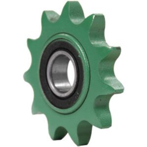 one new idler pickup sprocket fits toro 330, 410, 435, 446, 447, 448, 456, 457, 458, 458s, 466, 467, 468, 468s, 510, 540, 545, 547, 550, 557 models interchangeable with ae13630, ae13630-a, afh2