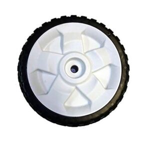 one new wheel fits stens, fits toro 20330, 20331, 20339, 20350, 20351, 20370, 20371, 20377, 20378, 20954, 20959, 22" mowers models interchangeable with 107-3708, 107-3708-a, 115-2878, 1152878, 119-0