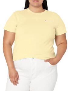 champion women's t-shirt, classic cotton-blend t-shirt, crewneck tee, jersey t-shirt