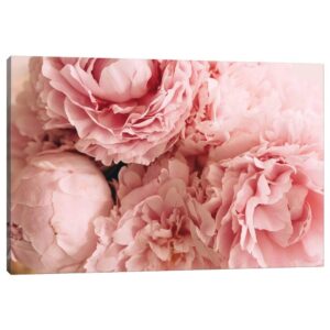 icanvas cva153 blush peonies canvas print by chelsea victoria, 12" x 18" x 1.5" depth gallery wrapped